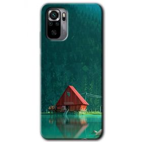 Xiaomi Redmi Note 10S House in Woods Baskılı Uyumlu Silikon Kılıf