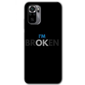 Xiaomi Redmi Note 10S Im Broken Baskılı Uyumlu Silikon Kılıf