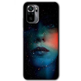 Xiaomi Redmi Note 10S Karanlık Kadın Baskılı Uyumlu Silikon Kılıf