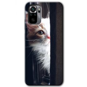 Xiaomi Redmi Note 10S Kedi Bakışı Baskılı Uyumlu Silikon Kılıf