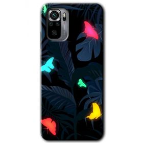 Xiaomi Redmi Note 10S Lighter Butterfly Baskılı Uyumlu Silikon Kılıf
