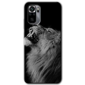 Xiaomi Redmi Note 10S Lion Baskılı Uyumlu Silikon Kılıf