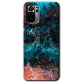 Xiaomi Redmi Note 10S Liquid Colorfull Baskılı Uyumlu Silikon Kılıf