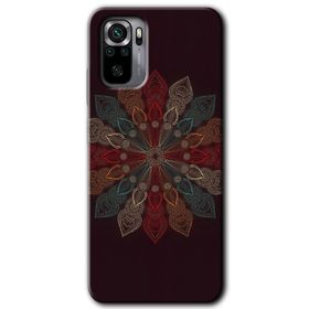 Xiaomi Redmi Note 10S Mandala Flower Wal Baskılı Uyumlu Silikon Kılıf
