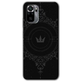 Xiaomi Redmi Note 10S Siyah Mandala 1 Baskılı Uyumlu Silikon Kılıf