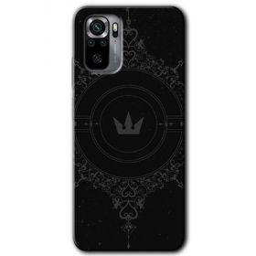 Xiaomi Redmi Note 10S Siyah Mandala 1 Baskılı Uyumlu Silikon Kılıf