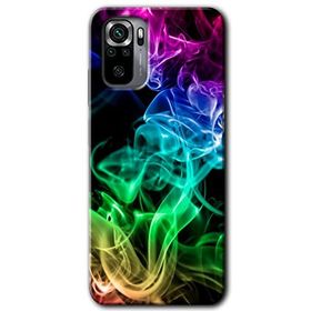 Xiaomi Redmi Note 10S Smoke Colorful Baskılı Uyumlu Silikon Kılıf