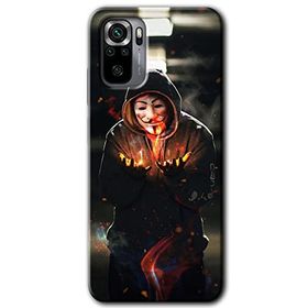 Xiaomi Redmi Note 10S V for Fire Baskılı Uyumlu Silikon Kılıf
