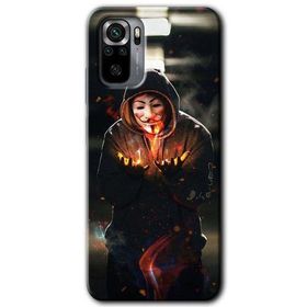 Xiaomi Redmi Note 10S V for Fire Baskılı Uyumlu Silikon Kılıf