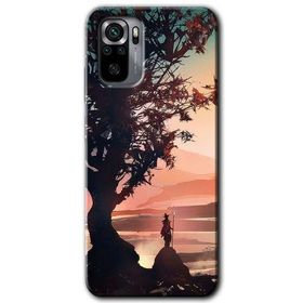 Xiaomi Redmi Note 10S Yalnız Savaşcı Baskılı Uyumlu Silikon Kılıf