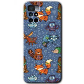 Xiaomi Redmi Note 11 4G Animals Funny Baskılı Uyumlu Silikon Kılıf