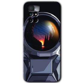 Xiaomi Redmi Note 11 4G Astronot Baskılı Uyumlu Silikon Kılıf
