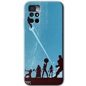 Xiaomi Redmi Note 11 4G Avengers Team Baskılı Uyumlu Silikon Kılıf
