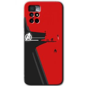 Xiaomi Redmi Note 11 4G Avengers Tower Baskılı Uyumlu Silikon Kılıf