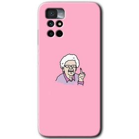 Xiaomi Redmi Note 11 4G Bad Grandmother Baskılı Uyumlu Silikon Kılıf