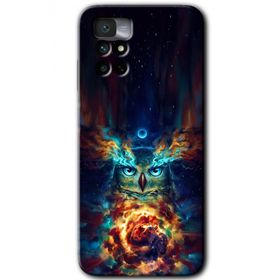 Xiaomi Redmi Note 11 4G Ballı Baykuş Baskılı Uyumlu Silikon Kılıf