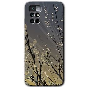 Xiaomi Redmi Note 11 4G Branches Flowers Baskılı Uyumlu Silikon Kılıf