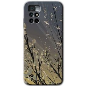 Xiaomi Redmi Note 11 4G Branches Flowers Baskılı Uyumlu Silikon Kılıf