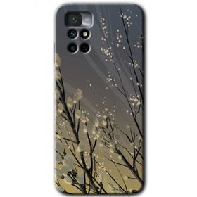 Xiaomi Redmi Note 11 4G Branches Flowers Baskılı Uyumlu Silikon Kılıf