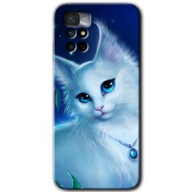 Xiaomi Redmi Note 11 4G Cat Glance Baskılı Uyumlu Silikon Kılıf
