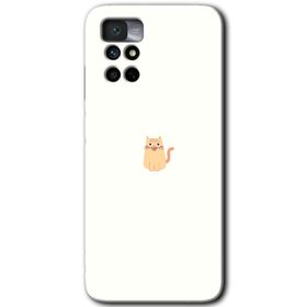 Xiaomi Redmi Note 11 4G Cat Minimalism Baskılı Uyumlu Silikon Kılıf