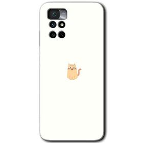 Xiaomi Redmi Note 11 4G Cat Minimalism Baskılı Uyumlu Silikon Kılıf