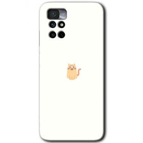 Xiaomi Redmi Note 11 4G Cat Minimalism Baskılı Uyumlu Silikon Kılıf