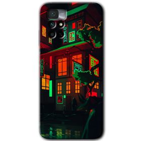 Xiaomi Redmi Note 11 4G China Street Baskılı Uyumlu Silikon Kılıf