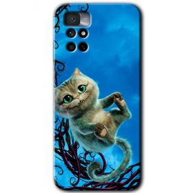 Xiaomi Redmi Note 11 4G Çılgın Kedi Baskılı Uyumlu Silikon Kılıf