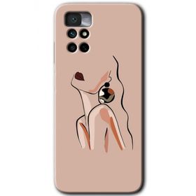 Xiaomi Redmi Note 11 4G Çizim Silüet Baskılı Uyumlu Silikon Kılıf