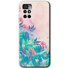 Xiaomi Redmi Note 11 4G Çizim Yapraklar Baskılı Uyumlu Silikon Kılıf