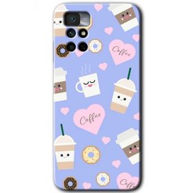 Xiaomi Redmi Note 11 4G Coffee Cake Baskılı Uyumlu Silikon Kılıf