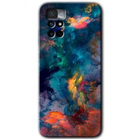 Xiaomi Redmi Note 11 4G Color Storm Baskılı Uyumlu Silikon Kılıf