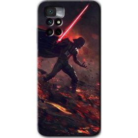 Xiaomi Redmi Note 11 4G Darh Vader Wars Baskılı Uyumlu Silikon Kılıf