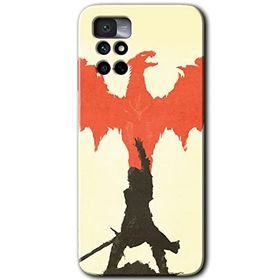 Xiaomi Redmi Note 11 4G Dragon Hunter 1 Baskılı Uyumlu Silikon Kılıf