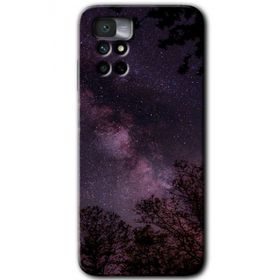 Xiaomi Redmi Note 11 4G Gece Galaksi Baskılı Uyumlu Silikon Kılıf