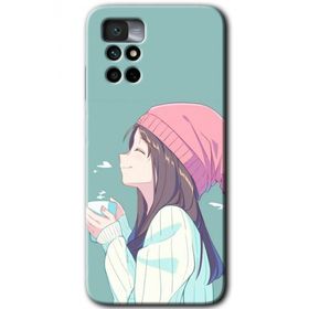 Xiaomi Redmi Note 11 4G Happy Girl Baskılı Uyumlu Silikon Kılıf