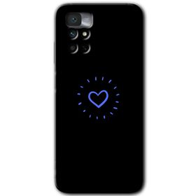 Xiaomi Redmi Note 11 4G Heart Strokes Baskılı Uyumlu Silikon Kılıf