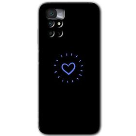 Xiaomi Redmi Note 11 4G Heart Strokes Baskılı Uyumlu Silikon Kılıf