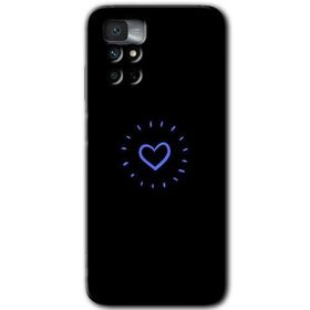 Xiaomi Redmi Note 11 4G Heart Strokes Baskılı Uyumlu Silikon Kılıf