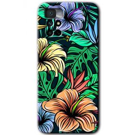 Xiaomi Redmi Note 11 4G Hibiscus Flowers Baskılı Uyumlu Silikon Kılıf