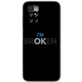Xiaomi Redmi Note 11 4G Im Broken Baskılı Uyumlu Silikon Kılıf