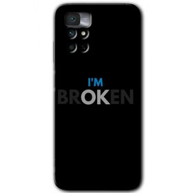 Xiaomi Redmi Note 11 4G Im Broken Baskılı Uyumlu Silikon Kılıf