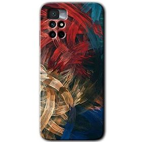 Xiaomi Redmi Note 11 4G Karma Boyalar Baskılı Uyumlu Silikon Kılıf