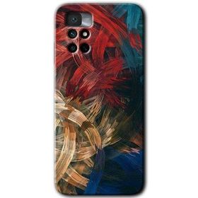 Xiaomi Redmi Note 11 4G Karma Boyalar Baskılı Uyumlu Silikon Kılıf