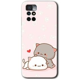 Xiaomi Redmi Note 11 4G Kedi Aşkı Baskılı Uyumlu Silikon Kılıf