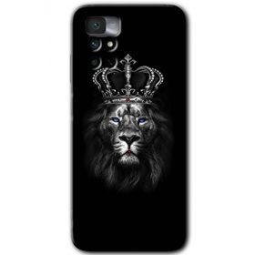 Xiaomi Redmi Note 11 4G King Lion Baskılı Uyumlu Silikon Kılıf