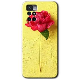 Xiaomi Redmi Note 11 4G Kırmızı Gül Baskılı Uyumlu Silikon Kılıf