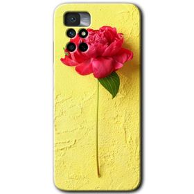 Xiaomi Redmi Note 11 4G Kırmızı Gül Baskılı Uyumlu Silikon Kılıf