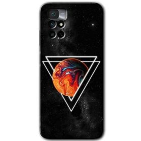 Xiaomi Redmi Note 11 4G Kızıl Gezegen Baskılı Uyumlu Silikon Kılıf